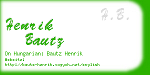 henrik bautz business card